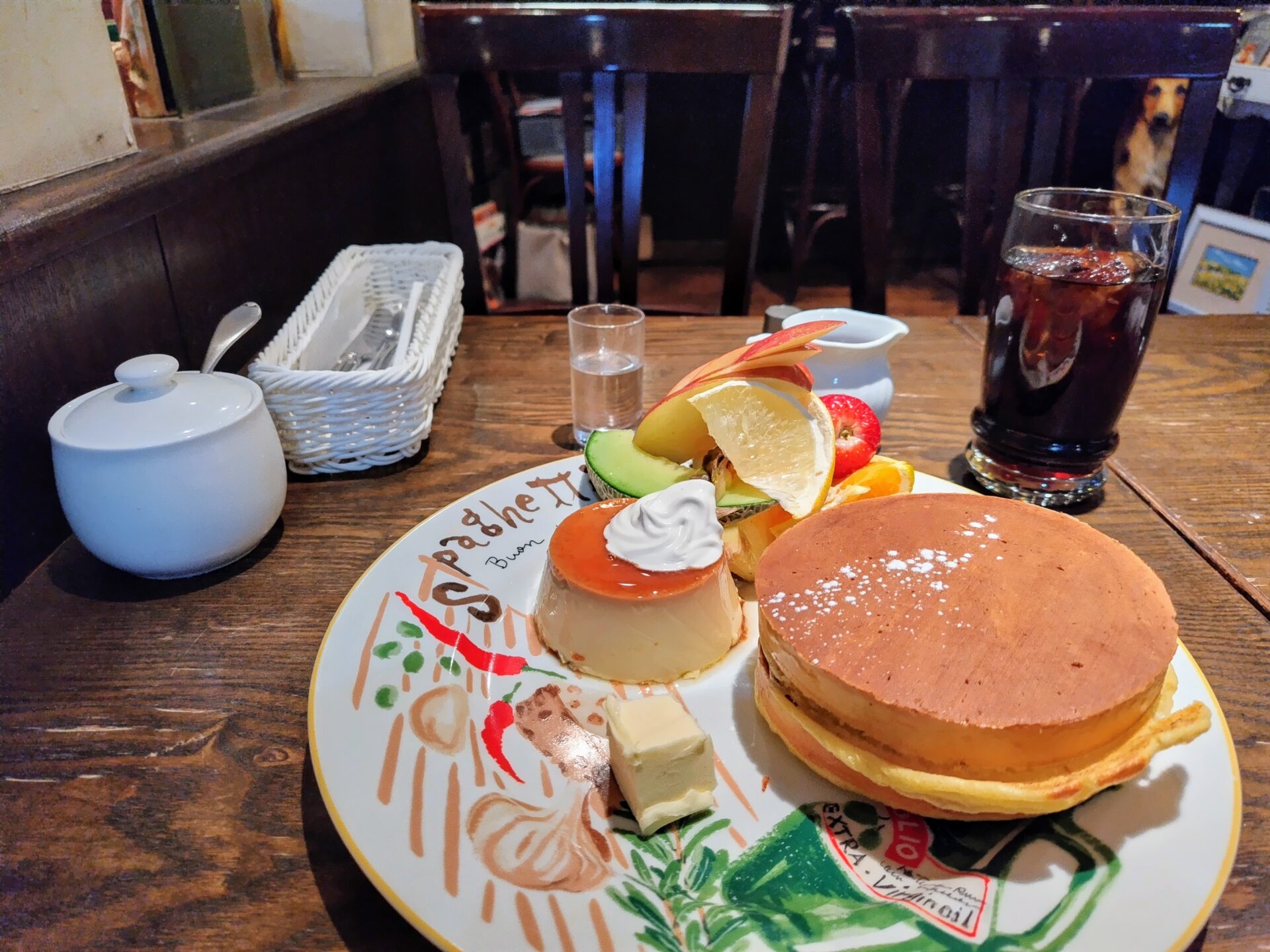 【明大前】昭和レトロな喫茶店「スプーンハウス」・夢の共演！ホットケーキ×プリンの至福のひとさら♡